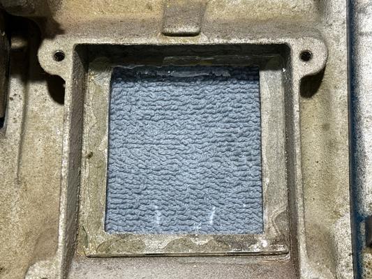 Glued Glass in Place