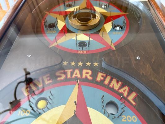 1932 Gottlieb Five Star Final Jr. Pinball Machine Image