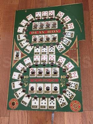 1932 Gottlieb Play-Boy Mechanical Pinball Machine Image