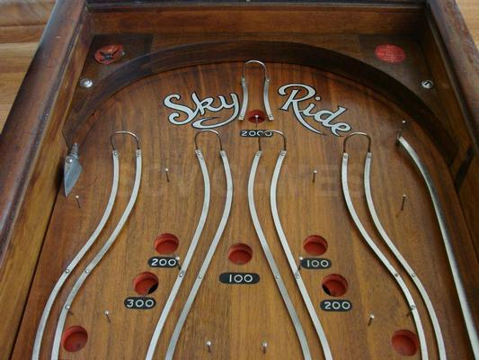 1933 Genco Sky Ride 5 Cent Mechanical Pinball Machine Image