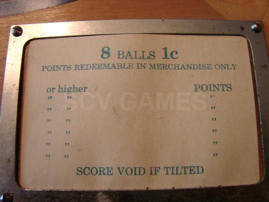 1936 Chicago Coin Ginger EM Pinball Machine Image