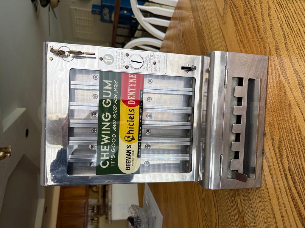 1936 Mills Automatic One Cent Gum Vending Machine