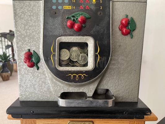 1940's Mills Black Cherry 50 Cent Slot Machine Image