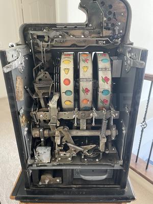 1940's Mills Black Cherry 50 Cent Slot Machine Image