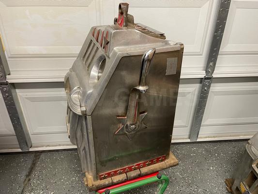 1946 Pace Deluxe Bell Slot Machine Empty Case Image