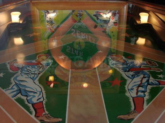 1949 Williams Star Series Pitch and Bat Pinball Game Restored Image