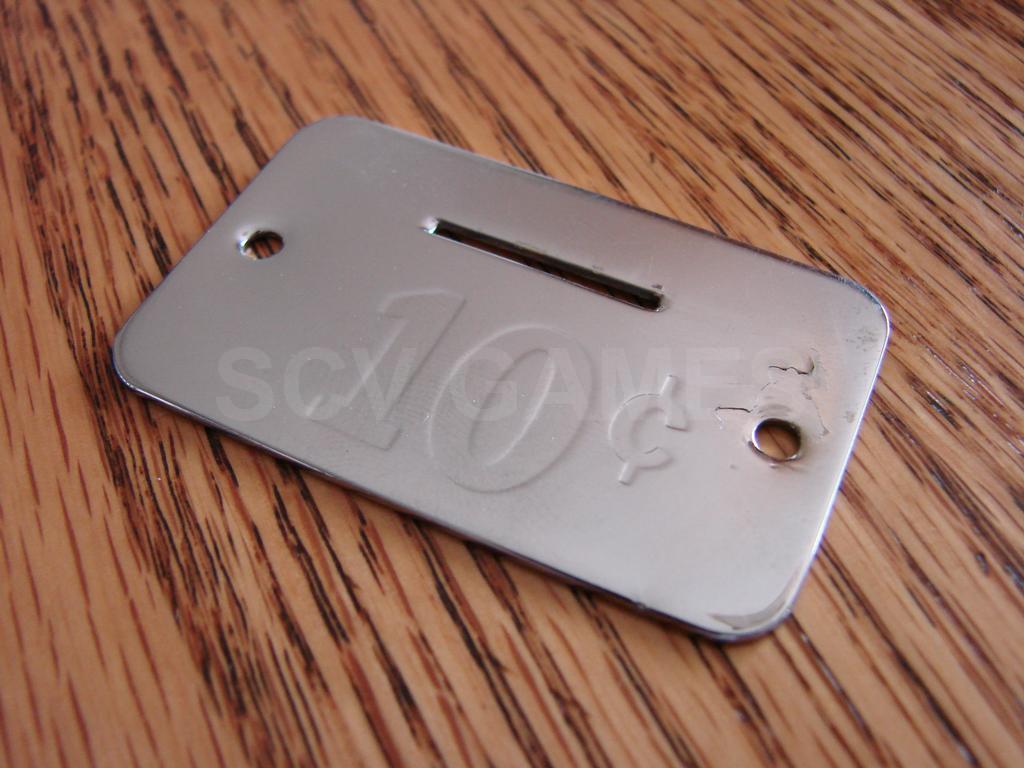 1950's 10 Cent Coin Entry Plate for Pinball Game - Chromed