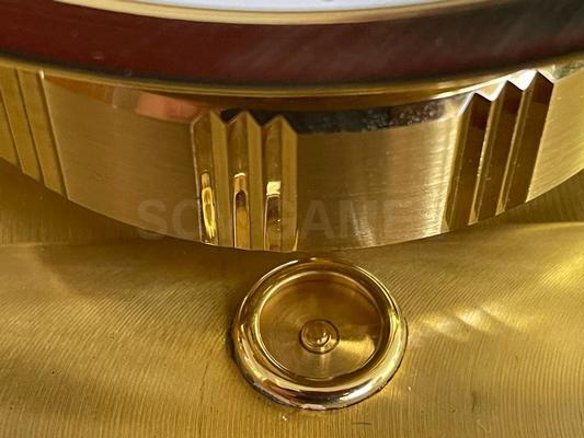 1960's Jaeger Lecoultre Atmos Clock Brass Swiss Made 15 Jewels Image
