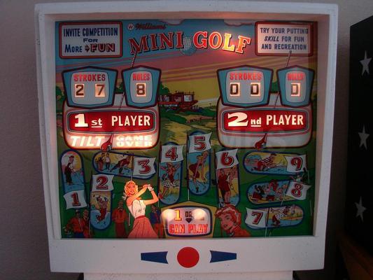 1964 Williams Mini Golf Pinball Machine Image