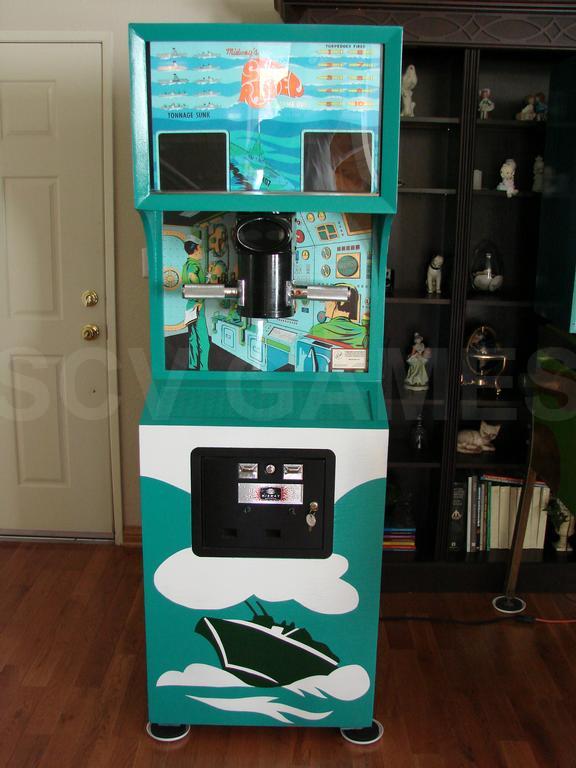 1969 Midway Sea Raider Upright Arcade Machine Restored
