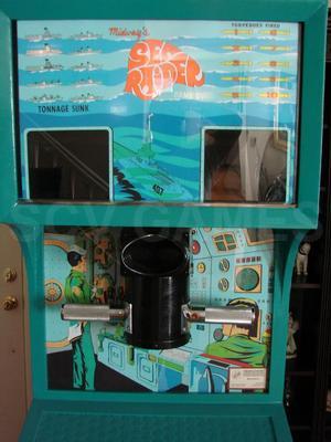 1969 Midway Sea Raider Upright Arcade Machine Restored Image
