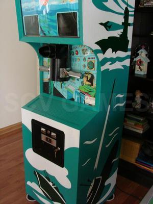 1969 Midway Sea Raider Upright Arcade Machine Restored Image