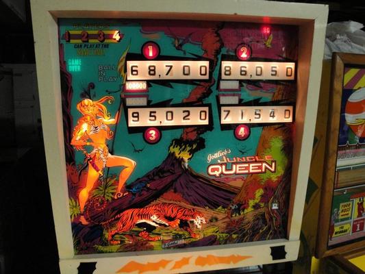 1974 Gottlieb Jungle Queen Pinball Machine Image