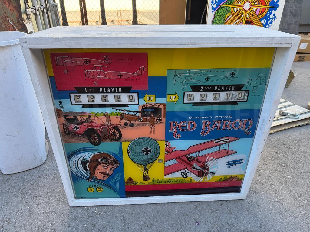 1975 Chicago Coin Red Baron Pinball Machine