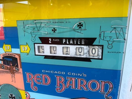 1975 Chicago Coin Red Baron Pinball Machine Image