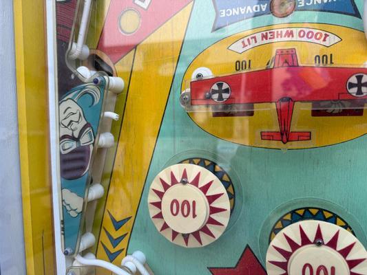 1975 Chicago Coin Red Baron Pinball Machine Image