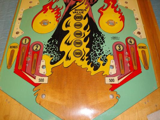 1975 Gottlieb Abra-Ca-Dabra Pinball Playfield Image