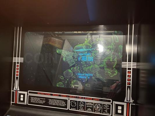 1980 Atari Asteroids Deluxe Stand Up Arcade Machine Image