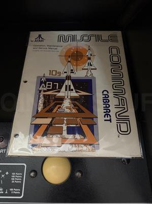 1980 Atari Missile Command Cabaret Arcade Machine Image