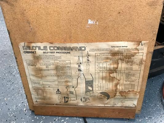1980 Atari Missile Command Cabaret Arcade Machine Image