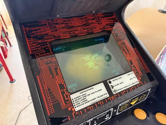 1980 Midway Space Zap Cabaret Arcade Machine Image