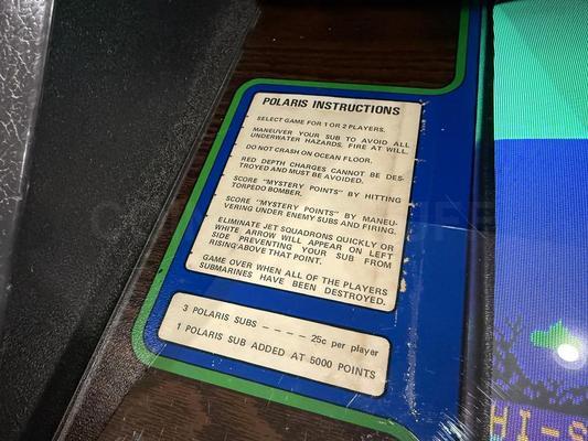 1980 Taito Polaris Cabaret Arcade Machine Image