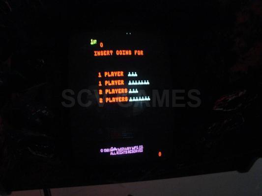 1981 Bally Midway Solar Fox Upright Arcade Game Image