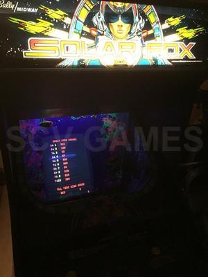 1981 Bally Midway Solar Fox Upright Arcade Game Image