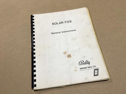 1981 Bally Midway Solar Fox Upright Arcade Game Image