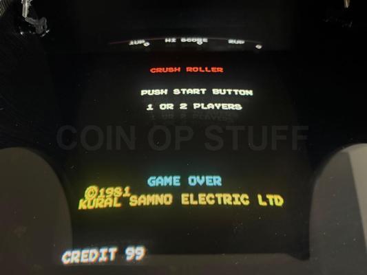 1981 Exidy Crush Roller Cabaret NIB Arcade Machine Image
