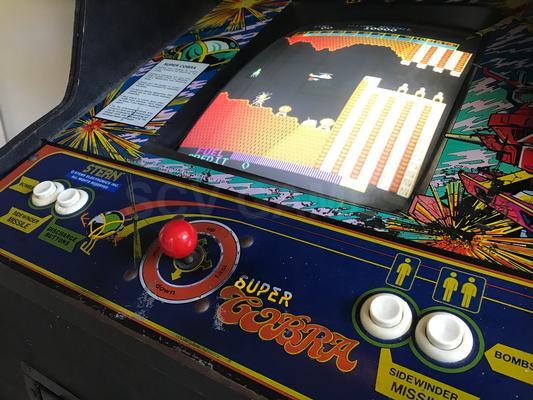 1981 Stern Konami Super Cobra Upright Arcade Video Machine Image