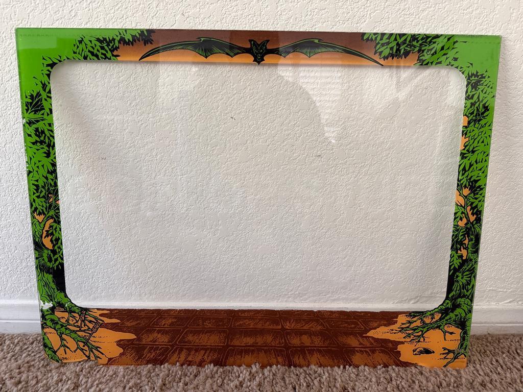 1983 Exidy Crossbow Upright Marquee and Bezel