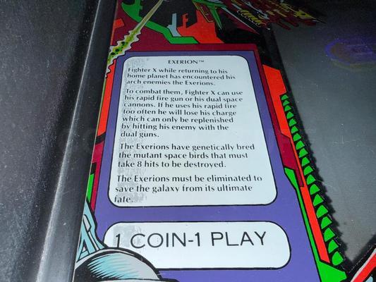 1983 Taito Exerion Upright Arcade Machine Image