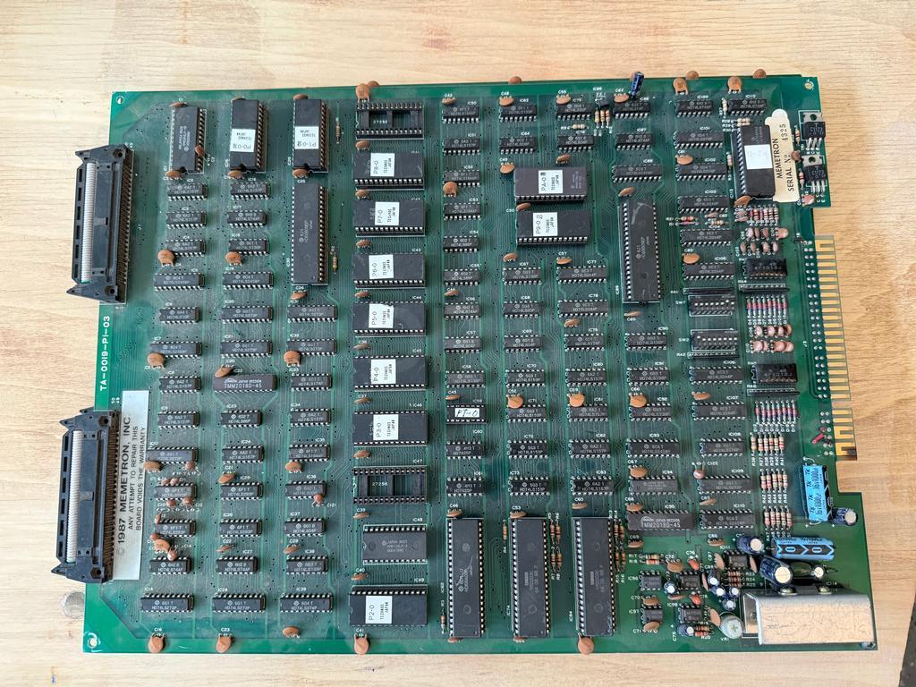 1986 Memetron Solar-Warrior Arcade PCB