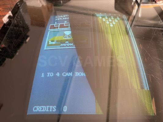 1988 Capcom Bowling Cocktail Arcade Machine Image