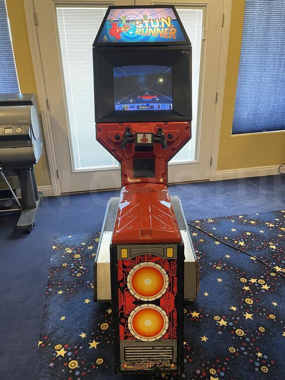 1989 Atari S.T.U.N. Runner Sit On Arcade Machine