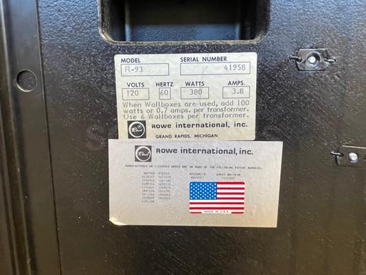 1989 Rowe-AMI R-93 JukeBox Image