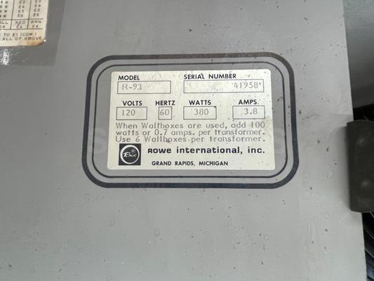 1989 Rowe-AMI R-93 JukeBox Image