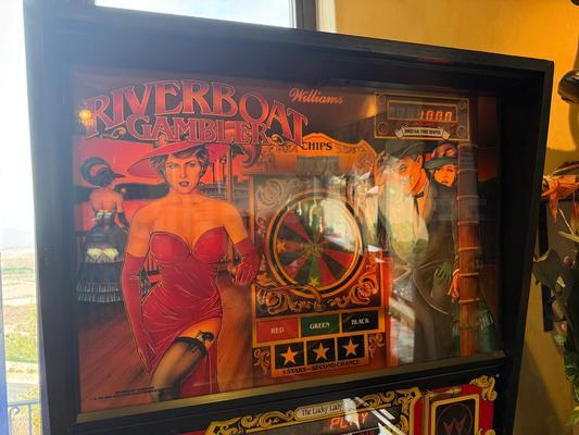 1990 Williams Riverboat Pinball Machine Image