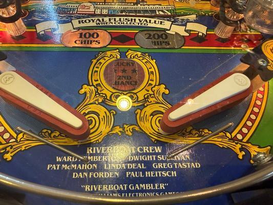 1990 Williams Riverboat Pinball Machine Image