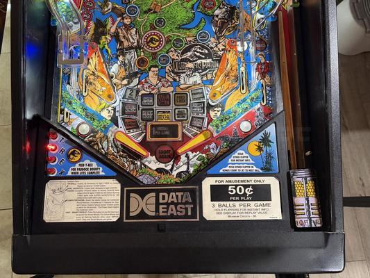 1993 Data East Jurassic Park Pinball Machine Image