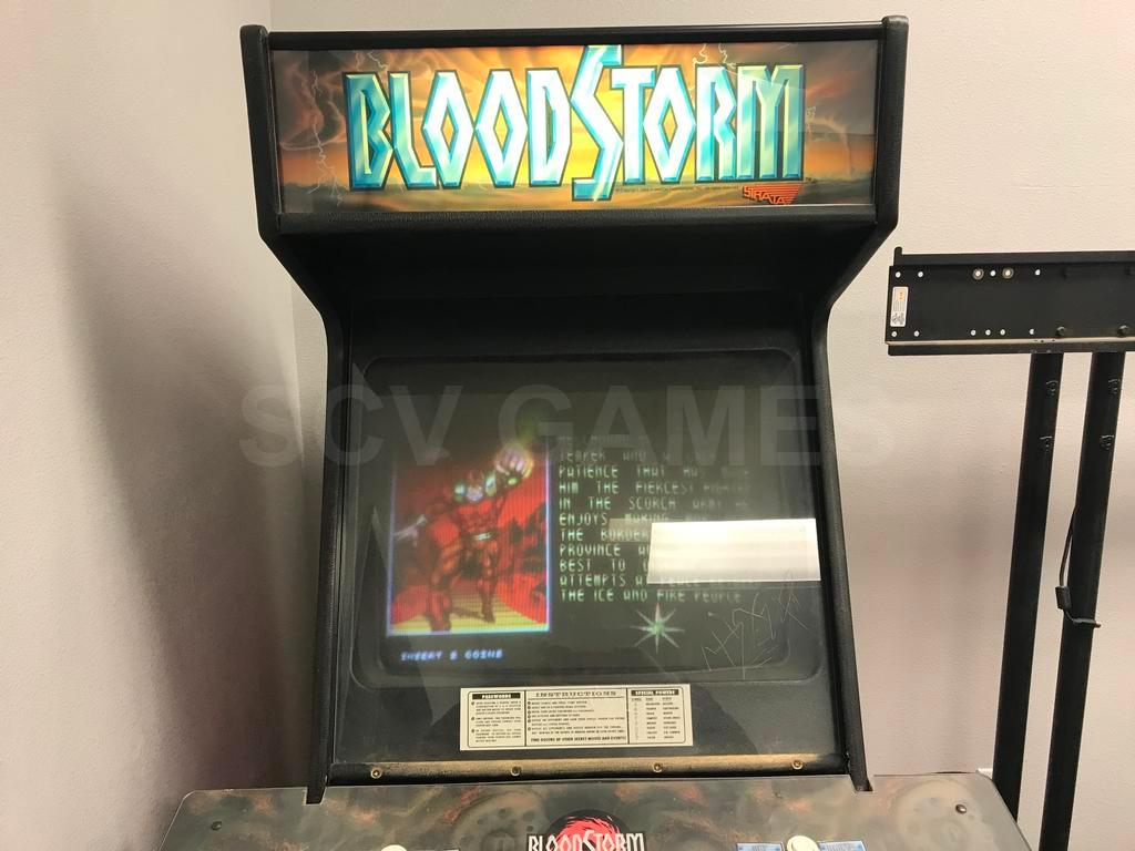1994 Strata BloodStorm Upright Arcade Machine