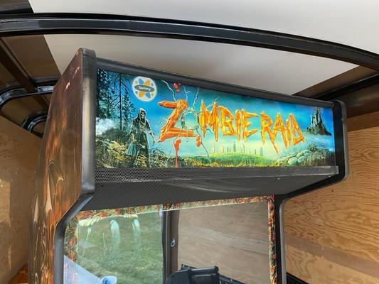 1995 American Sammy Zombie Raid Upright Arcade Machine Image