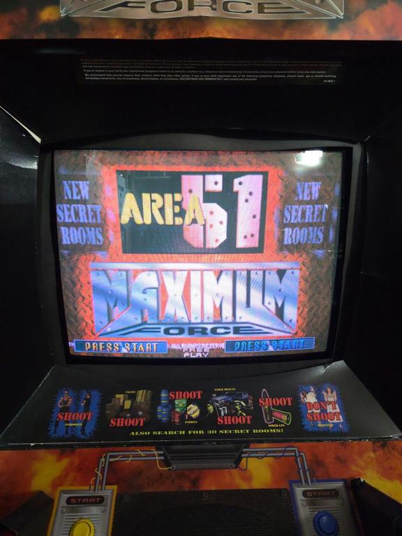 1997 Atari Area51 Maximum Force Upright Arcade Machine