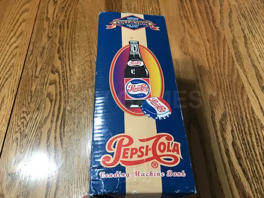 1997 Pepsi-Cola Bank Vending Machine with Box Image