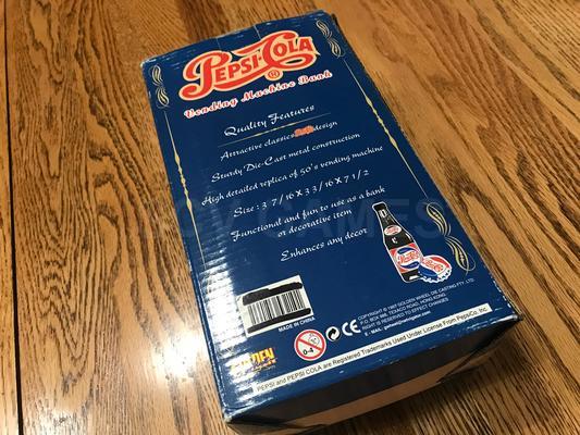 1997 Pepsi-Cola Bank Vending Machine with Box Image
