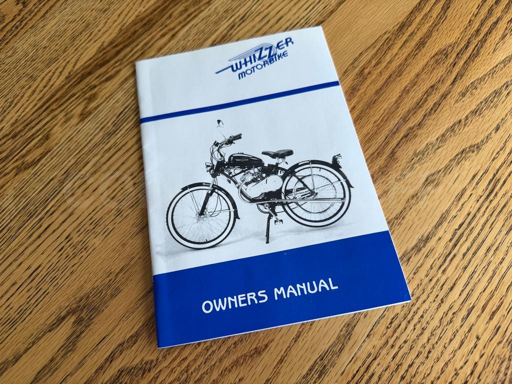 1998 Whizzer Motorbike Owners Manual - New