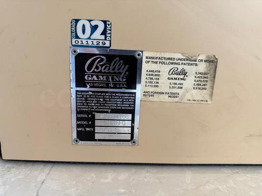 2001 Bally Double Wild Rose S6000 Reel Slot Machine Image