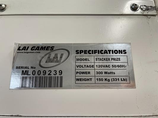 2004 LAI Stacker Redemption Arcade Machine Image