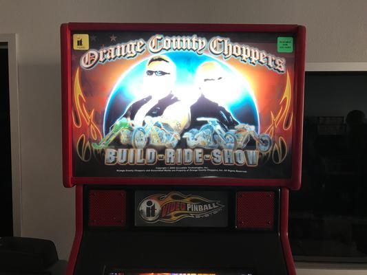 2005 IT Orange County Choppers Digital Pinball Machine Image